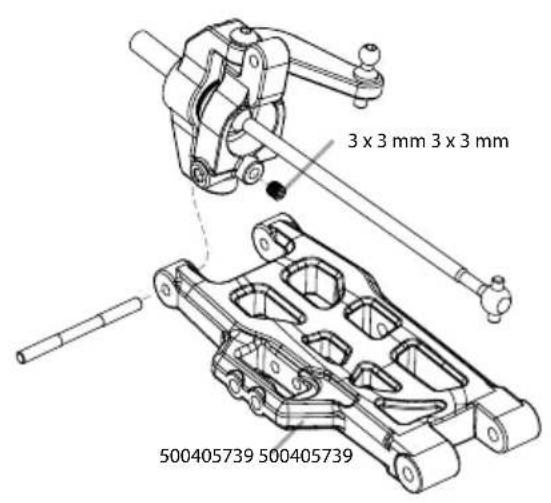 Carson X10 Bad Buster 2.0 - MONTAGE QUERLENKER • SUSPENSION ARMS ASSEMBLY - 1