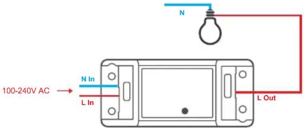 Sonoff BASICR2 - Istruzioni per il cablaggio - 2