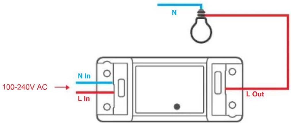 Sonoff BASICR2 - 接线 - 2