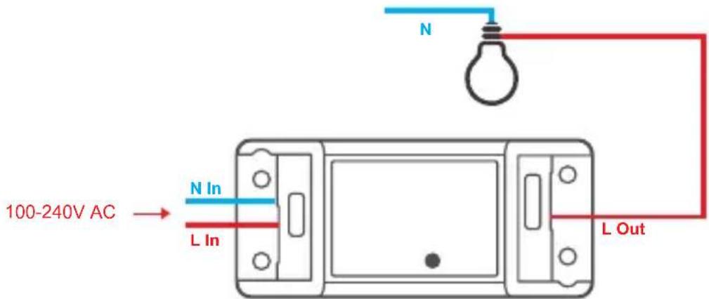 Sonoff BASICR2 - Wiring instruction - 2