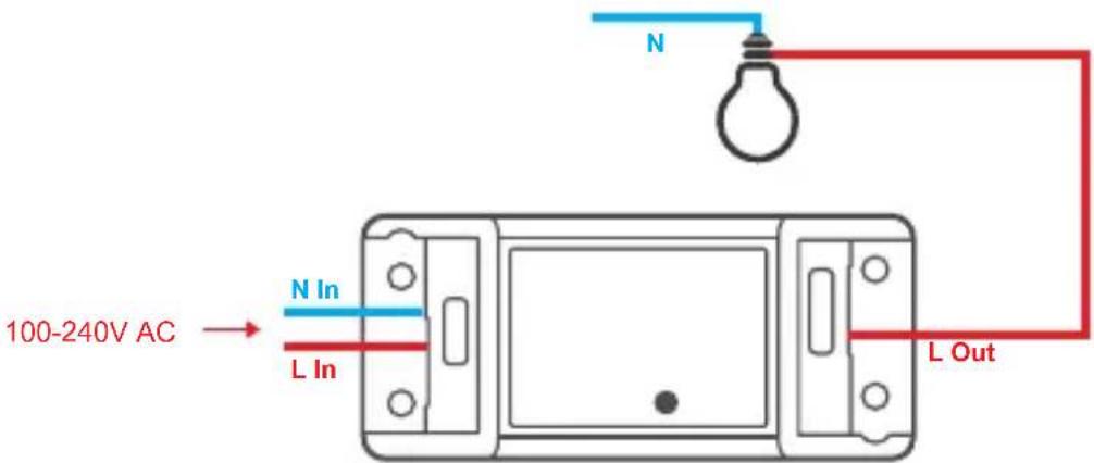 Sonoff BASICR2 - Инструкции по проводке - 2