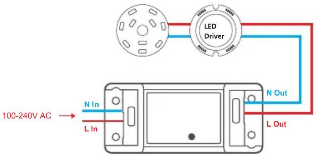 Sonoff BASICR2 - Istruzioni per il cablaggio - 1