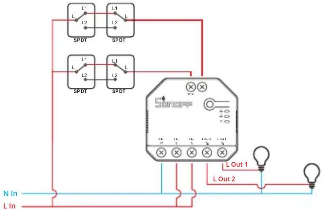 Sonoff Dual R3 - Instrução para instalação de lâmpadas: - 2
