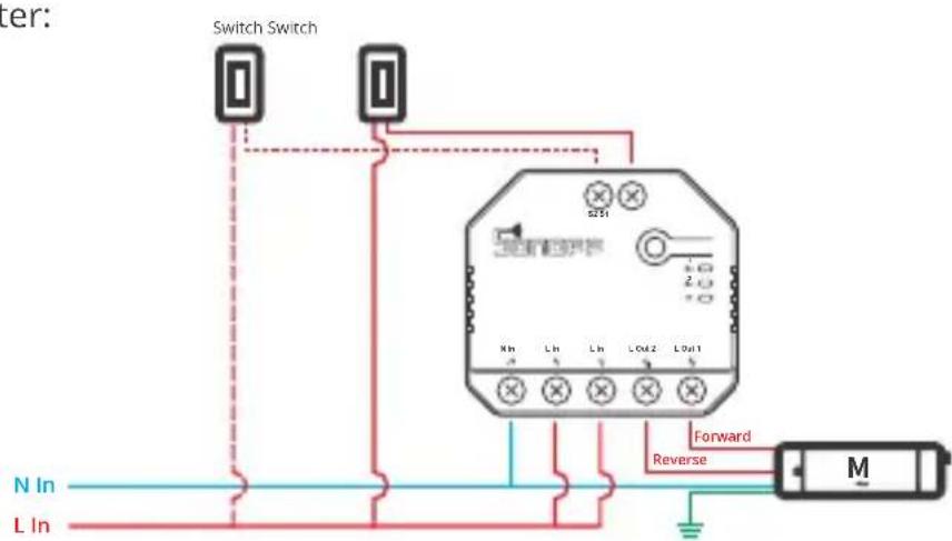 Sonoff Dual R3 - Motor-Modus: - 1