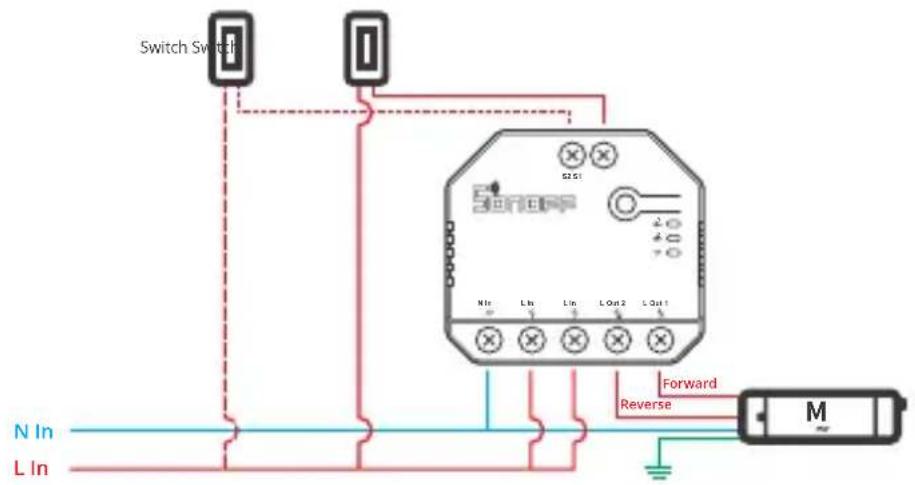 Sonoff Dual R3 - Modo Motor: - 1