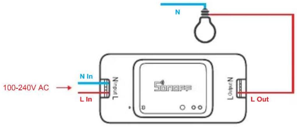 Sonoff BASICZBR3 - Instrucciones de cableado - 3