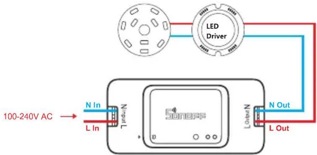 Sonoff Basic R3 - Инструкции по проводке - 2