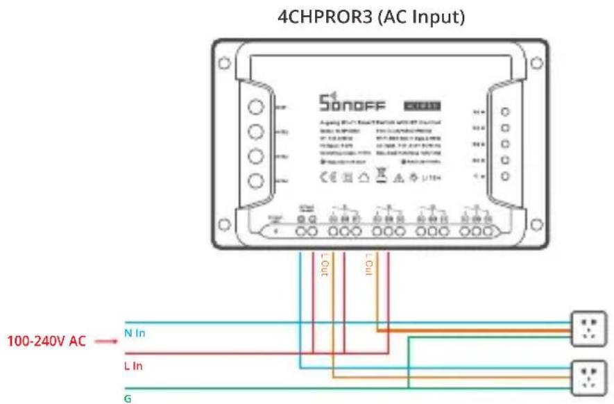 Sonoff 4CHPROR3 - 断电 - 3