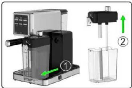 PROFICOOK PC-ES-KA 1266 - Removing and Filling the Milk Tank - 1