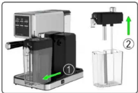 PROFICOOK PC-ES-KA 1266 - Retirer et remplir le réservoir à lait - 1