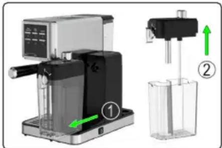 PROFICOOK PC-ES-KA 1266 - Снятие и наполнение резервуара для молока - 1