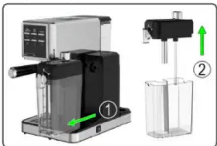 PROFICOOK PC-ES-KA 1266 - Extracción y llenado del depósito de leche - 1