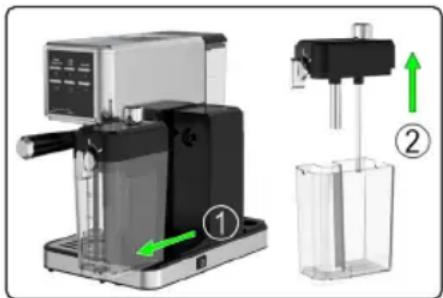 PROFICOOK PC-ES-KA 1266 - Milchtank entnehmen und befüllen - 1
