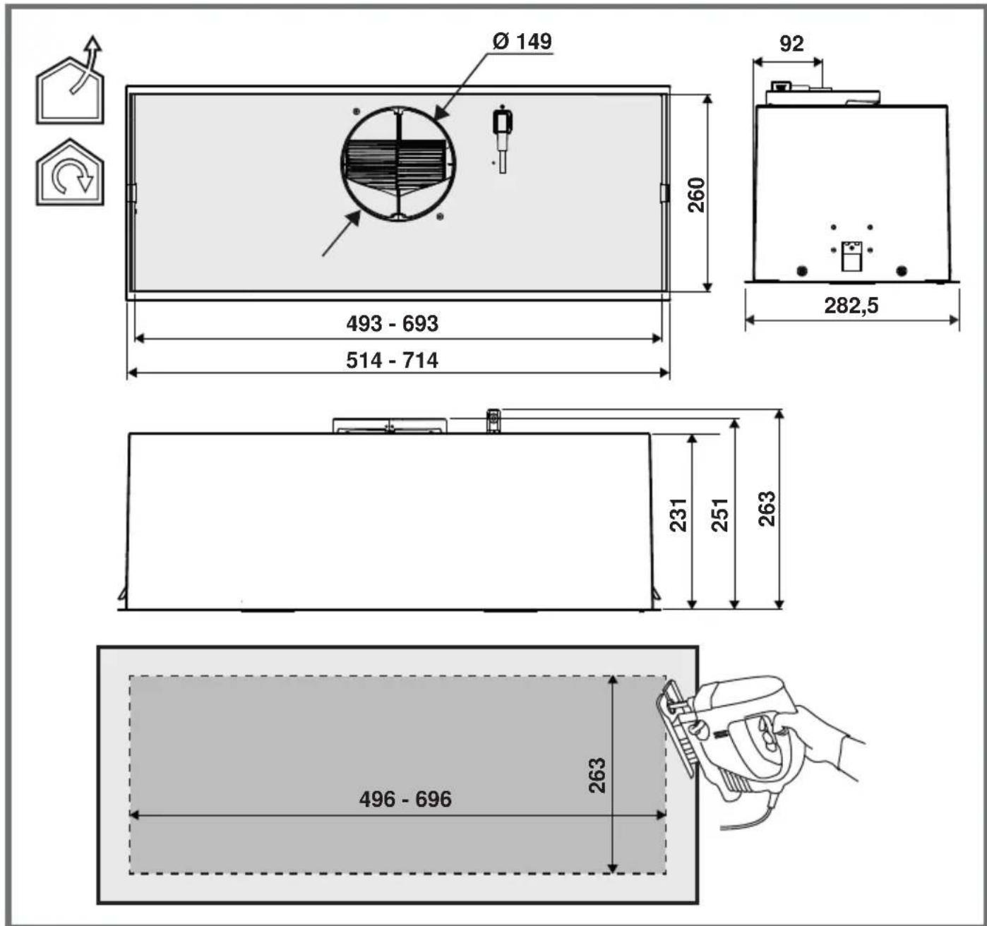 ELICA Fold S PRF0189419 - T1 Motor AÇMA/KAPATMA - 5
