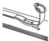 Klein Tools 8220 - Check gaff sharpness with the "plane test". - 2