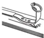 Klein Tools 8220 - Check gaff sharpness with the "plane test". - 3