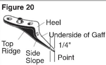 Klein Tools CN1907ARL - File gaff from heel to point. - 2