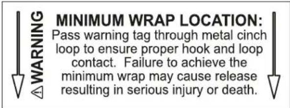 Klein Tools 2214 - WARNING LABEL- MINIMUM WRAP WARNING - 1