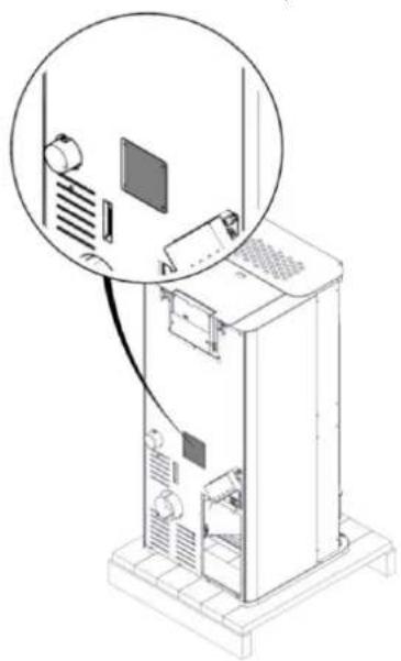 EDILKAMIN TERA H 25 EVO - Plaque CE : Données et emplacement - 2