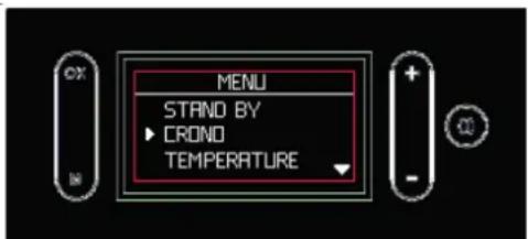 EDILKAMIN MILLA H 15 - Impostazione dei livelli di temperatura "TEMPERATURE" a display (figure a lato) - 1