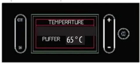EDILKAMIN VYDA H - Impostazione delle Temperature dell'acqua("TEMPERATURE" a display) - 4
