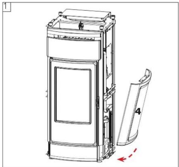 EDILKAMIN VYDA H - Montaggio dei fianchi in ceramica (3,4,5,6) - 2