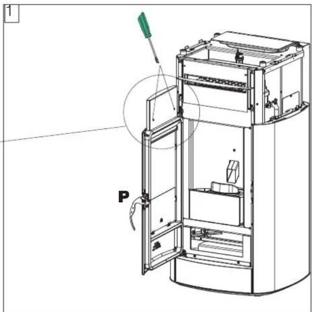 EDILKAMIN VYDA H - Montaggio del frontalino sopra la porta (1), pietra o ceramica - 2