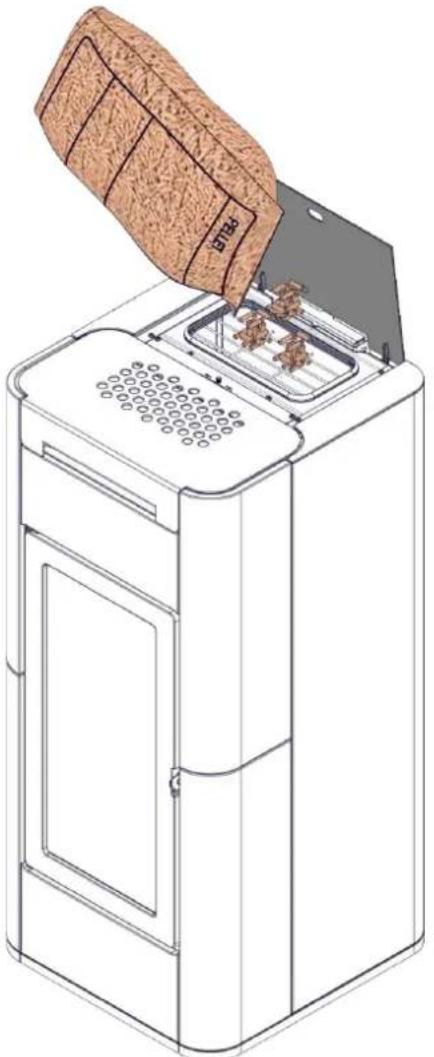 EDILKAMIN TERA H 30 EVO - Chargement du granulé dans le réservoir - 1