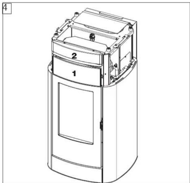 EDILKAMIN KIRA H - Montaggio del frontalino superiore (2), pietra o ceramica - 4