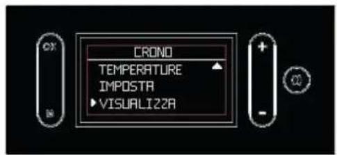 EDILKAMIN KIRA H - Visualizzazione del Crono, "VISUALIZZA" a display (figure a lato) - 1