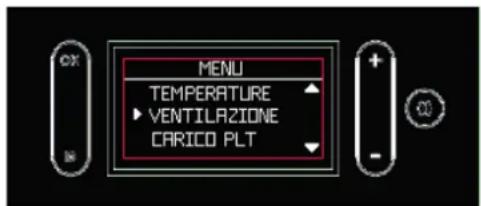 EDILKAMIN KIRA H - Impostazione della Ventilazione ("VENTILAZIONE" a display) - 1