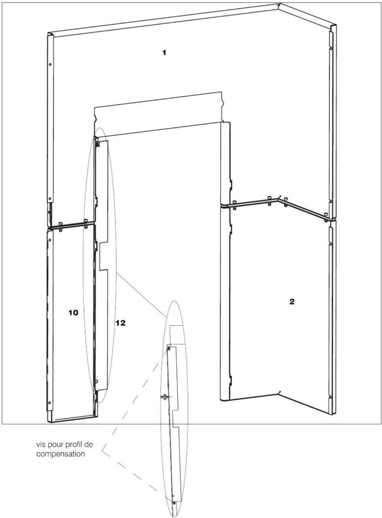 EDILKAMIN BLADE H 15 - Assemblage flanc gauche - 1