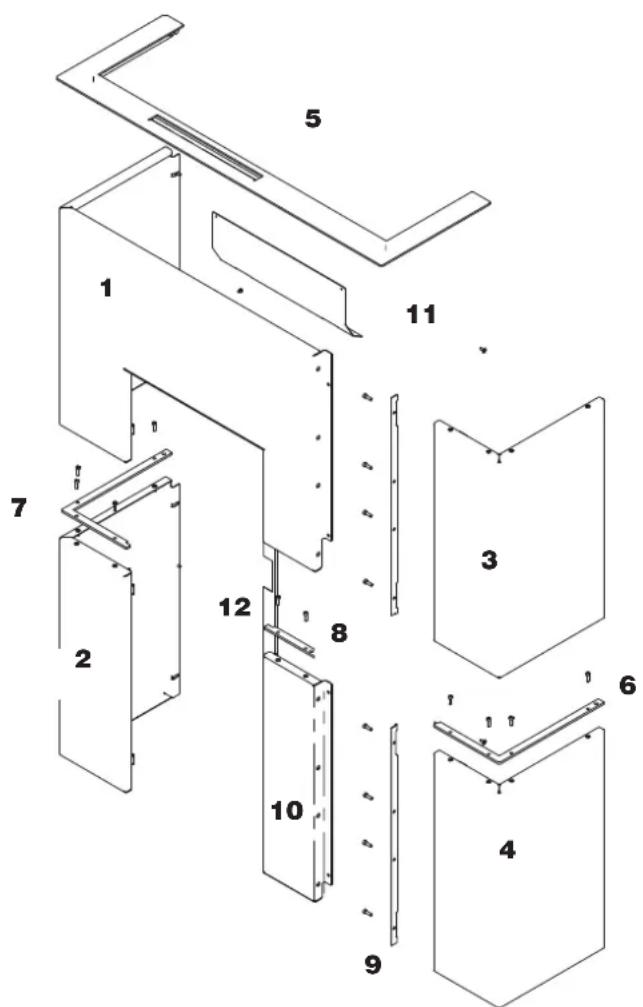 EDILKAMIN BLADE H 15 - FIXATION MURALE - 5