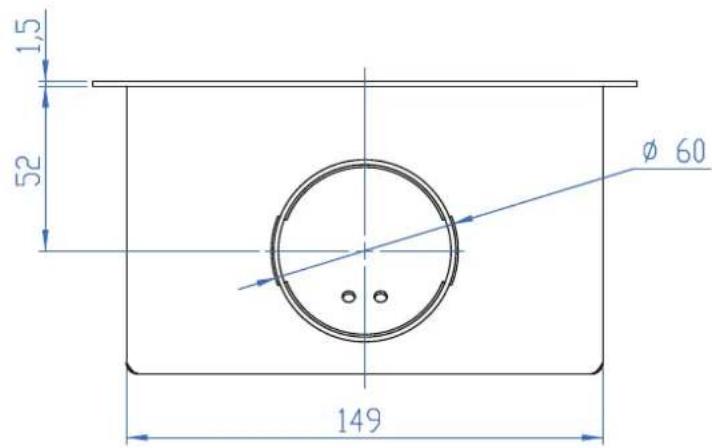 1,5 52 Ø 60 149