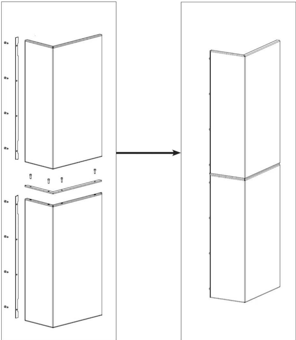 EDILKAMIN BLADE2 H 18 UP - Assemblage flanc droit (3 et 4) - 1