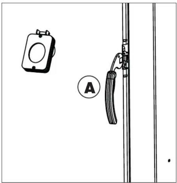 EDILKAMIN OTTAWA2 - Ouverture de la porte de la chambre de combustion : la première fois et pour le nettoyage. - 1