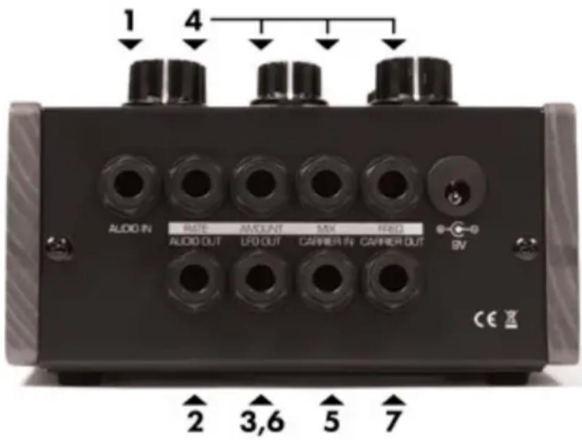 Warm Audio RingerBringer - PEDAL INPUTS & OUTPUTS - 1