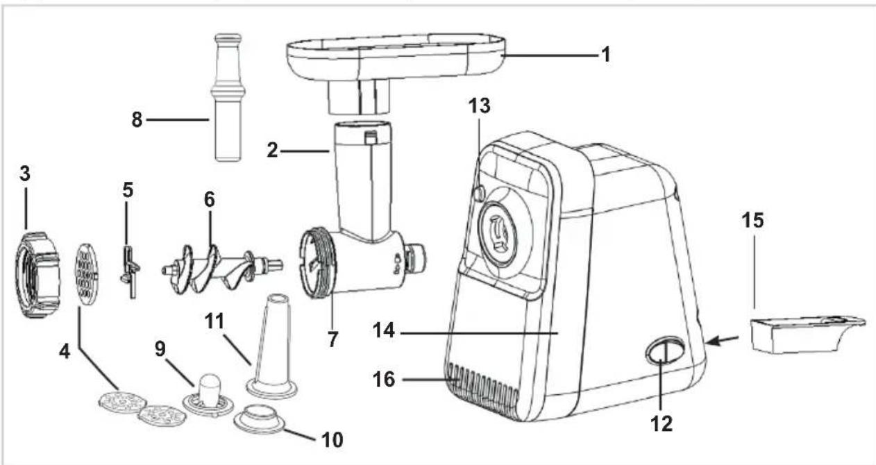 BESTRON AMM1300 - FUNZIONE - Componenti - 1