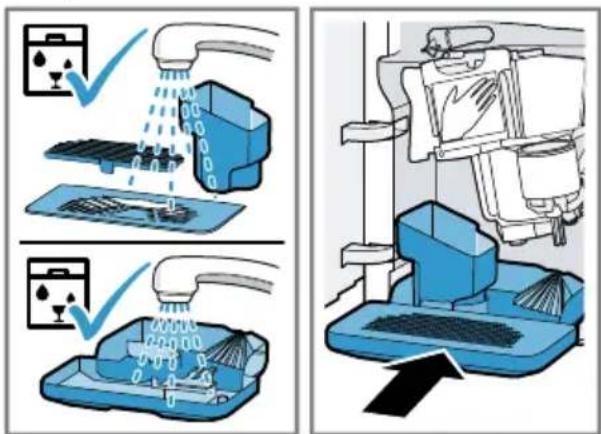 BOSCH SPE53C52UC - Nettoyer la cuvette d'égouttage et le réservoir pour marc de café - 5