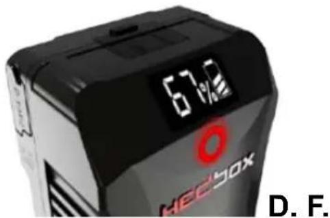 Hedbox NINA-L - Affichage de charge de la batterie - 1