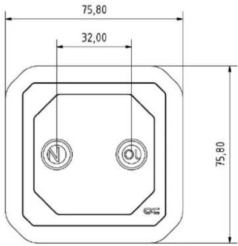 Alphacool Eisblock XPX Aurora - DIMENSIONEN - 2