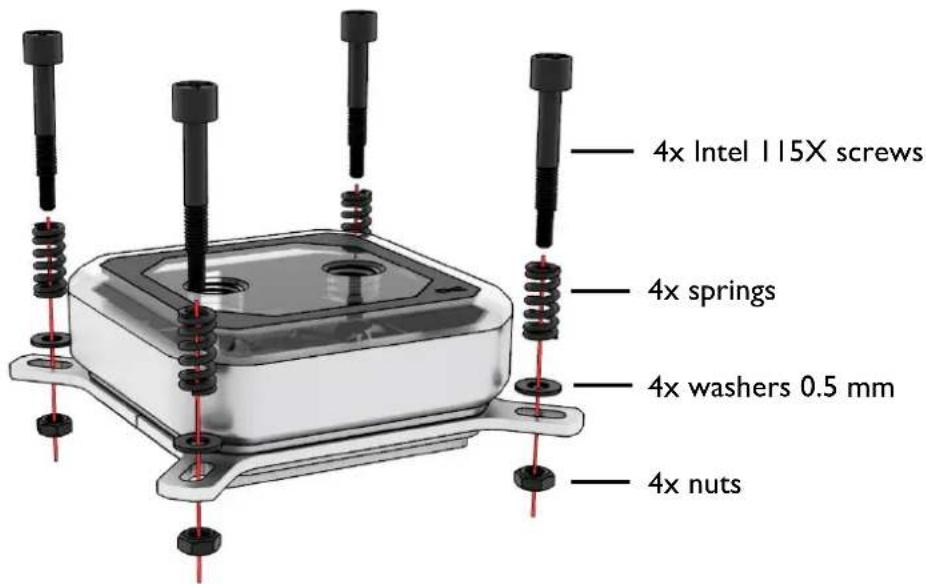 Alphacool Eisblock XPX Aurora - INTEL 1151 / 1150 / 1155 / 1156 / 1366 - 2