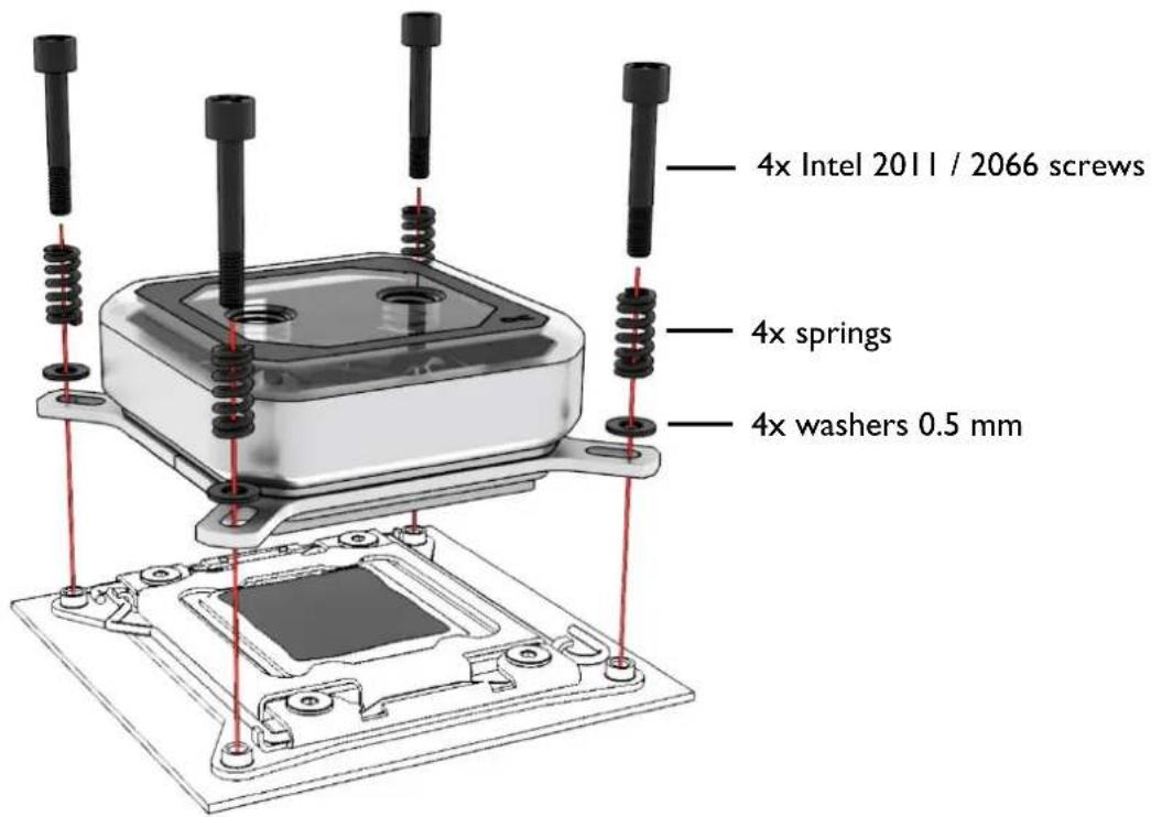 Alphacool Eisblock XPX Aurora - INTEL 2011 / 2011-3 / 2066 - 2