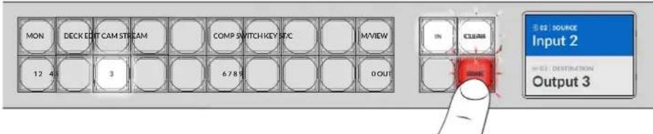 Blackmagic Design Videohub Master Control Pro - Selecting the Source and Destination - 6
