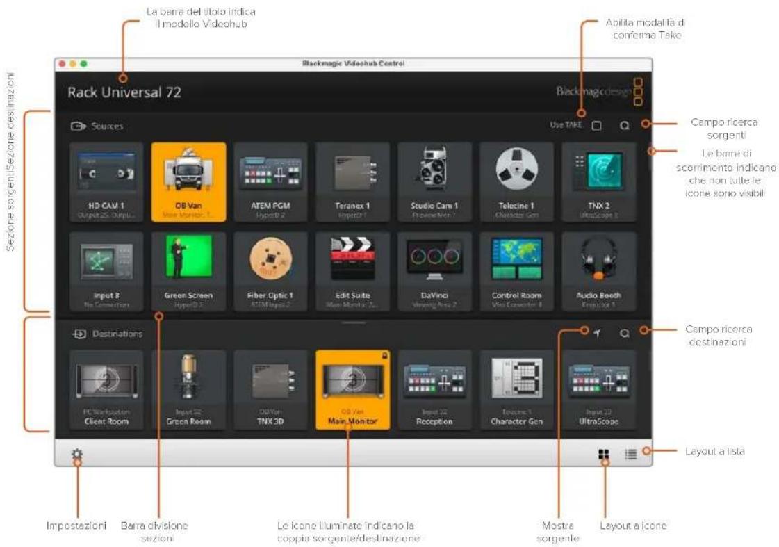 Blackmagic Design Videohub Master Control Pro - Cambiare percorso di routing - 2