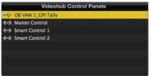 Blackmagic Design Videohub Master Control Pro - Konfigurieren eines GPI and Tally Interface - 2