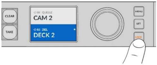 Blackmagic Design Videohub Master Control Pro - Sperren und Entsperren von Signalwegen - 1