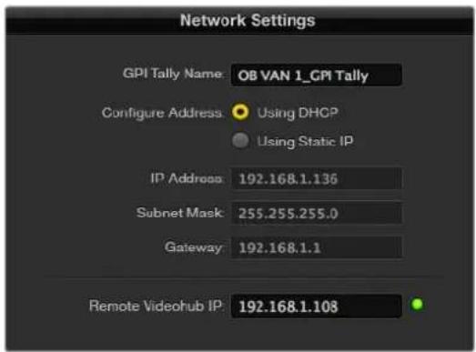 Blackmagic Design Videohub Master Control Pro - GPI and Tally Interfaceのコンフィギュレーション - 3