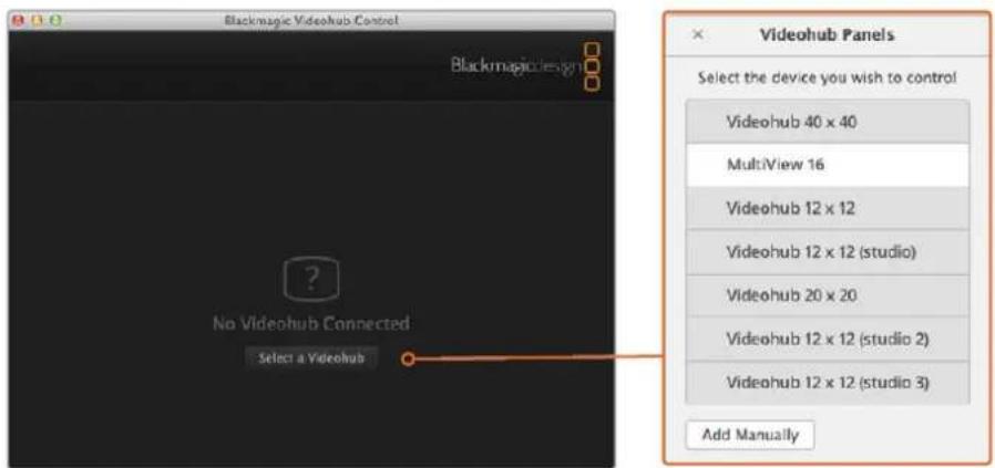 Blackmagic Design Videohub Master Control Pro - Konfigurieren von Netzwerkeinstellungen auf einem Blackmagic MultiView 16 - 2