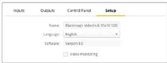 Blackmagic Design Videohub Master Control Pro - Опция Video monitoring - 1